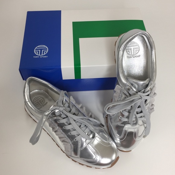 Tory Burch Shoes - TORY BURCH SPORT NWOT Silver Trainer Size 7.5
